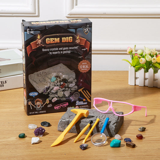 Gem Excavation Kit: 17 Gems STEM Toy