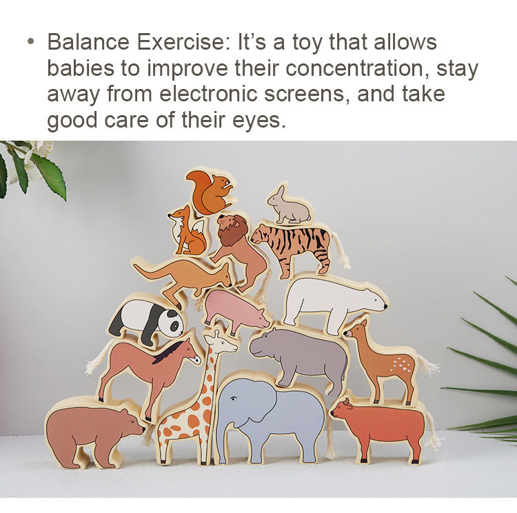 Animal Jenga Balance Blocks: Creative Fun