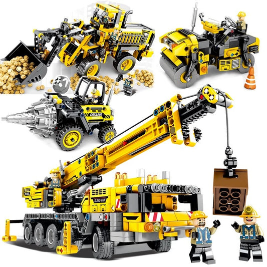 Urban Engineering Vehicle Series: Educational Assembly Toys for Children