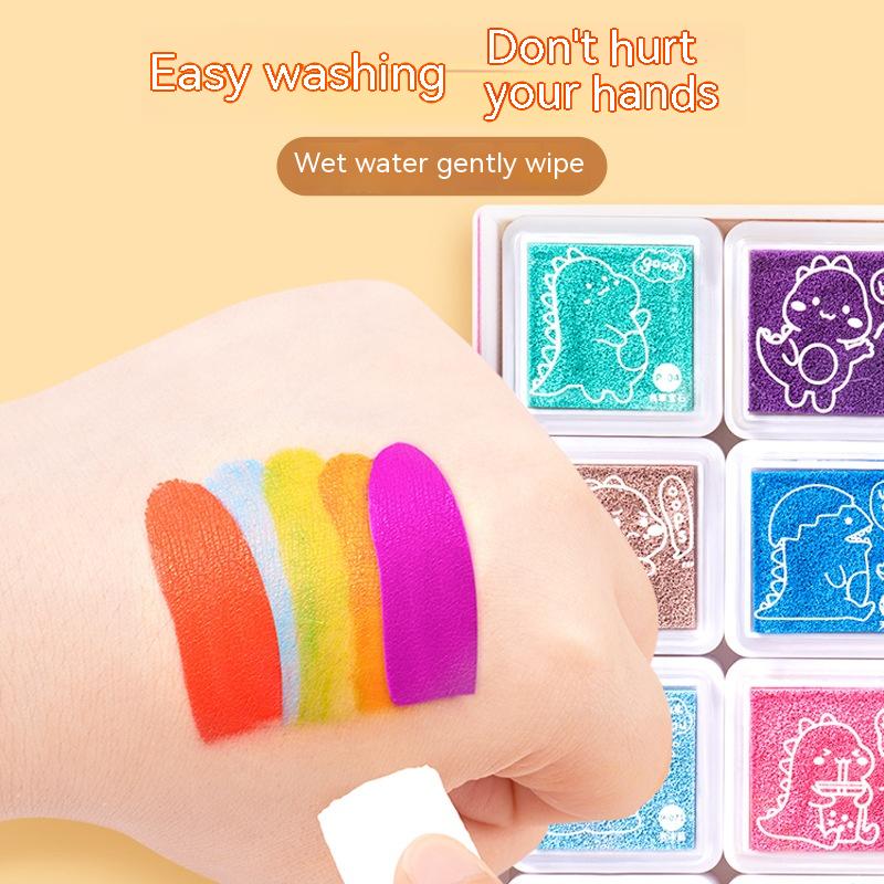 Washable Non-toxic Kindergarten Paint Stamp Pad