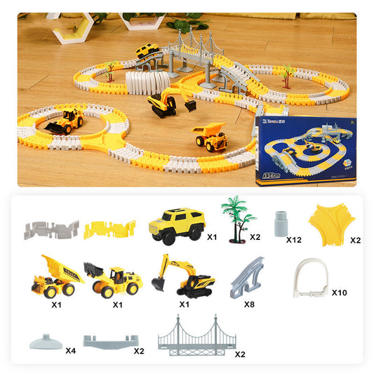 Tongli Engineering Vehicle Rail Car Children's Toys