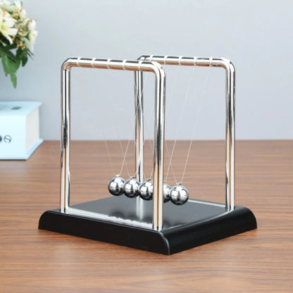 Portable Newton's Cradle Balance Toy – Metal Fidget Swinging Ball