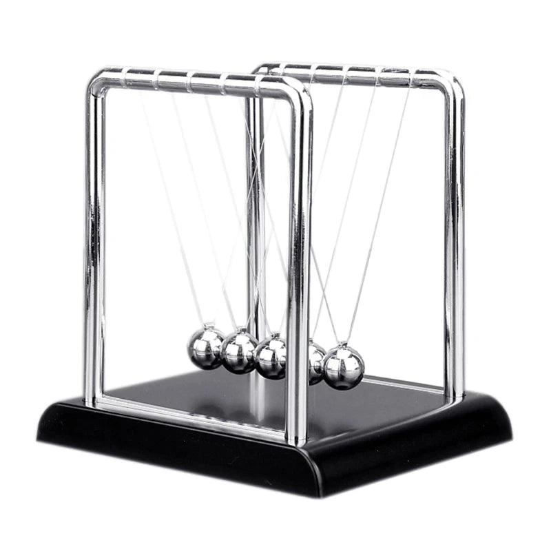 Portable Newton's Cradle Balance Toy – Metal Fidget Swinging Ball