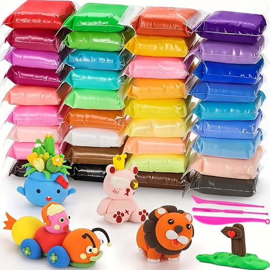 36 Color Air-Dried Clay Set with Tools