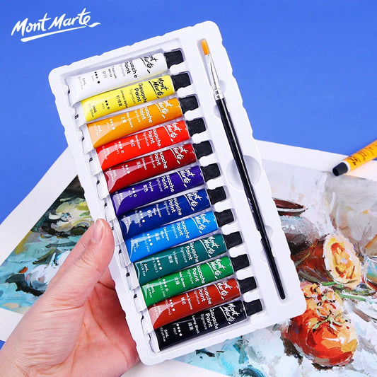 Mont Marte Gouache Paint Set – 12/18/24/36 Colors