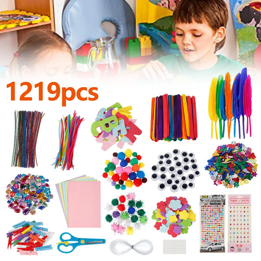 1219-Piece Kids DIY Art & Craft Set