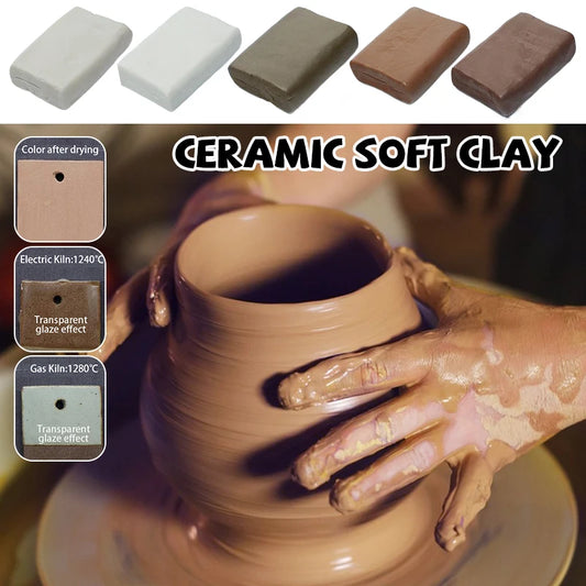 250g Professional Soft Oven-Bake Polymer Clay for DIY Sculpting & Crafts