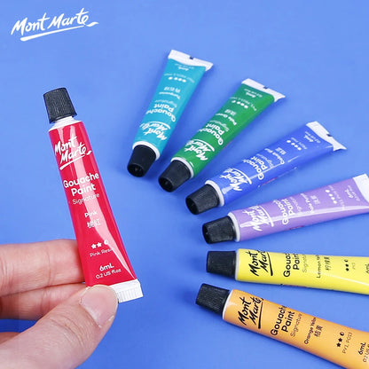 Mont Marte Gouache Paint Set – 12/18/24/36 Colors