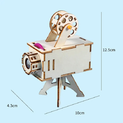 DIY Wooden Science Projector Kit – Educational Toy for Kids