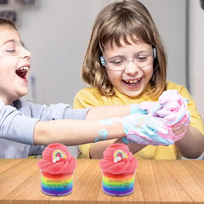 Colorful Cloud Slime Toy - Soft, Stretchy & Non-Sticky