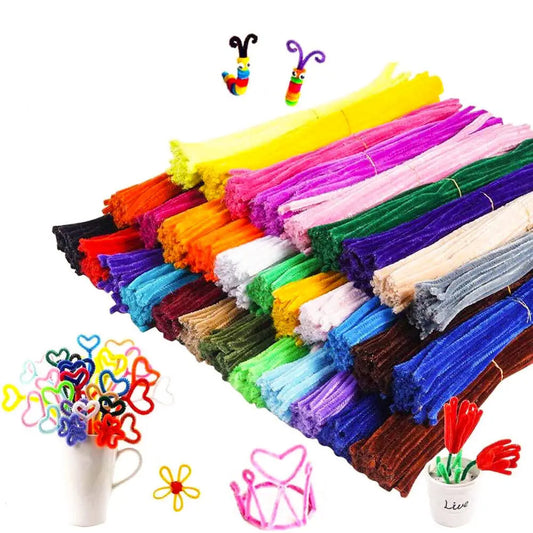 Flexible Chenille Pipe Cleaners – Colorful DIY Craft Supplies