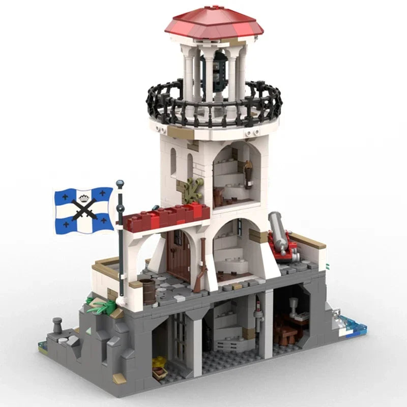 MOC Building Blocks Island Model – Empire Fort & Lighthouse