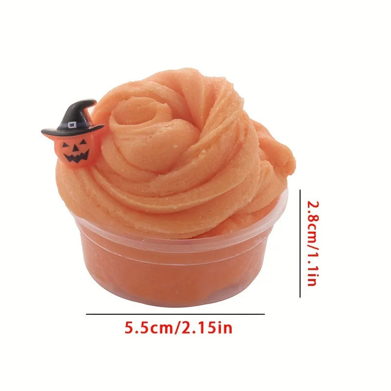 Halloween Slime Charms Kit - 60ml Pumpkin & Ghost DIY Clay