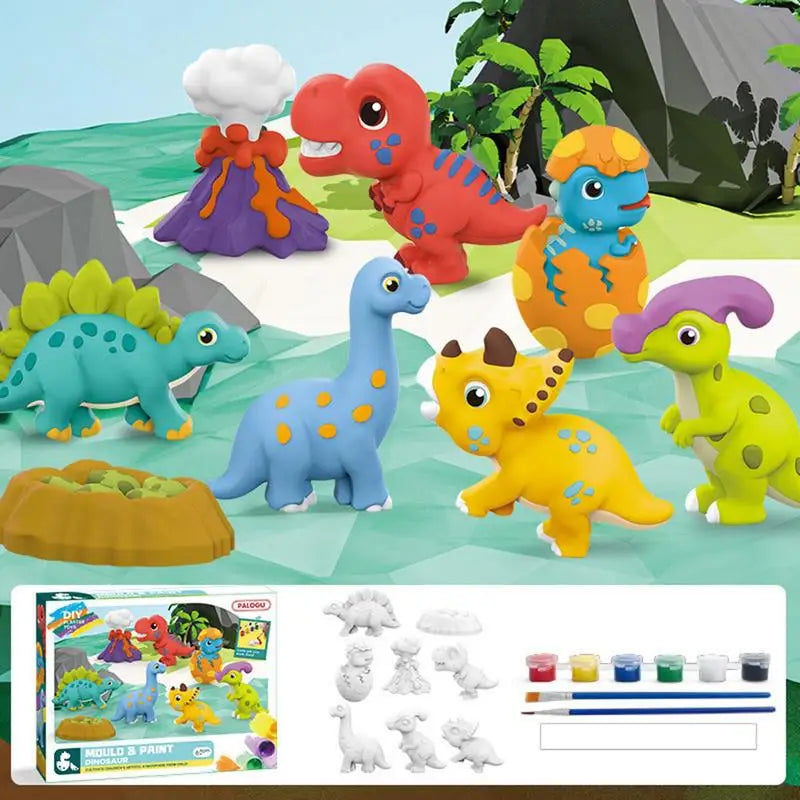 8-Pack Paintable Plaster Figurines – DIY Craft Kit for Kids