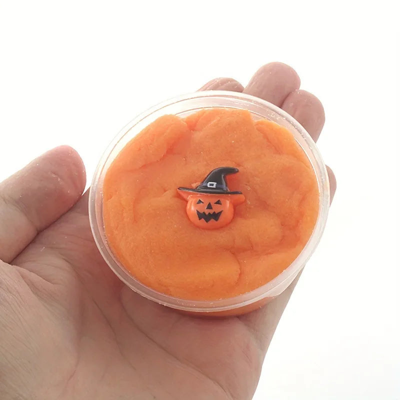 Halloween Slime Charms Kit - 60ml Pumpkin & Ghost DIY Clay