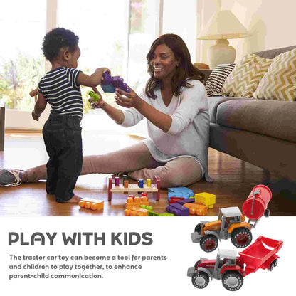 2-Piece Farm Cart Tractor Toy