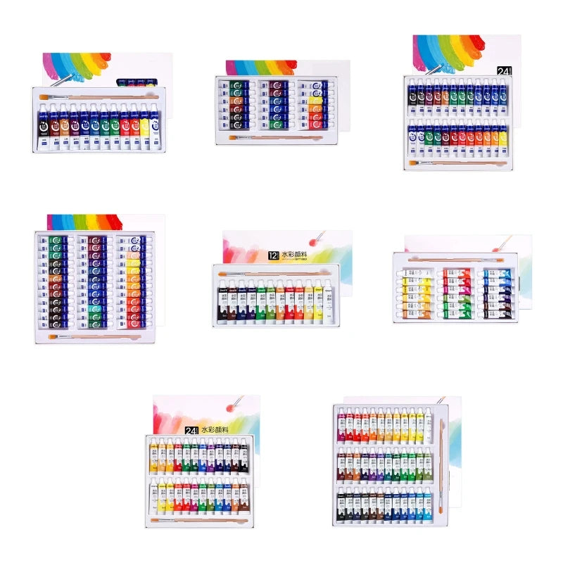 Gouache Paint Set – 5ml Tubes, Rich Pigments