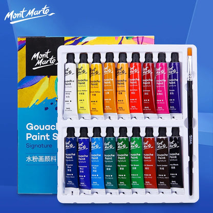 Mont Marte Gouache Paint Set – 12/18/24/36 Colors