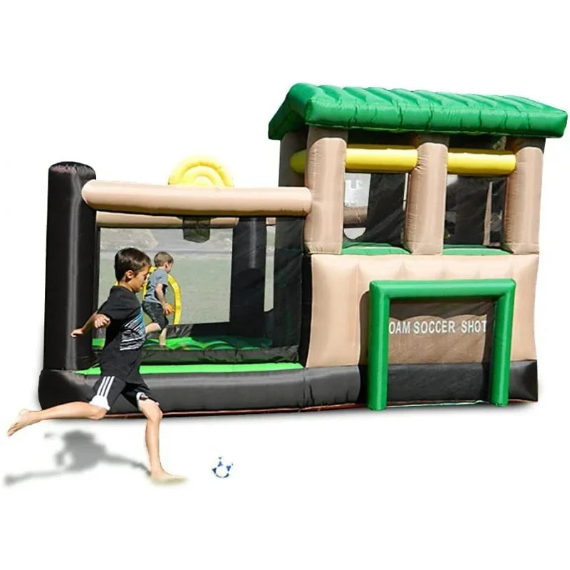 Island Hopper Fort Bounce House with Slide and Games