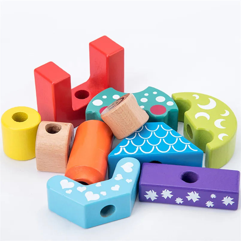 Montessori Wooden Day and Night Balance Blocks