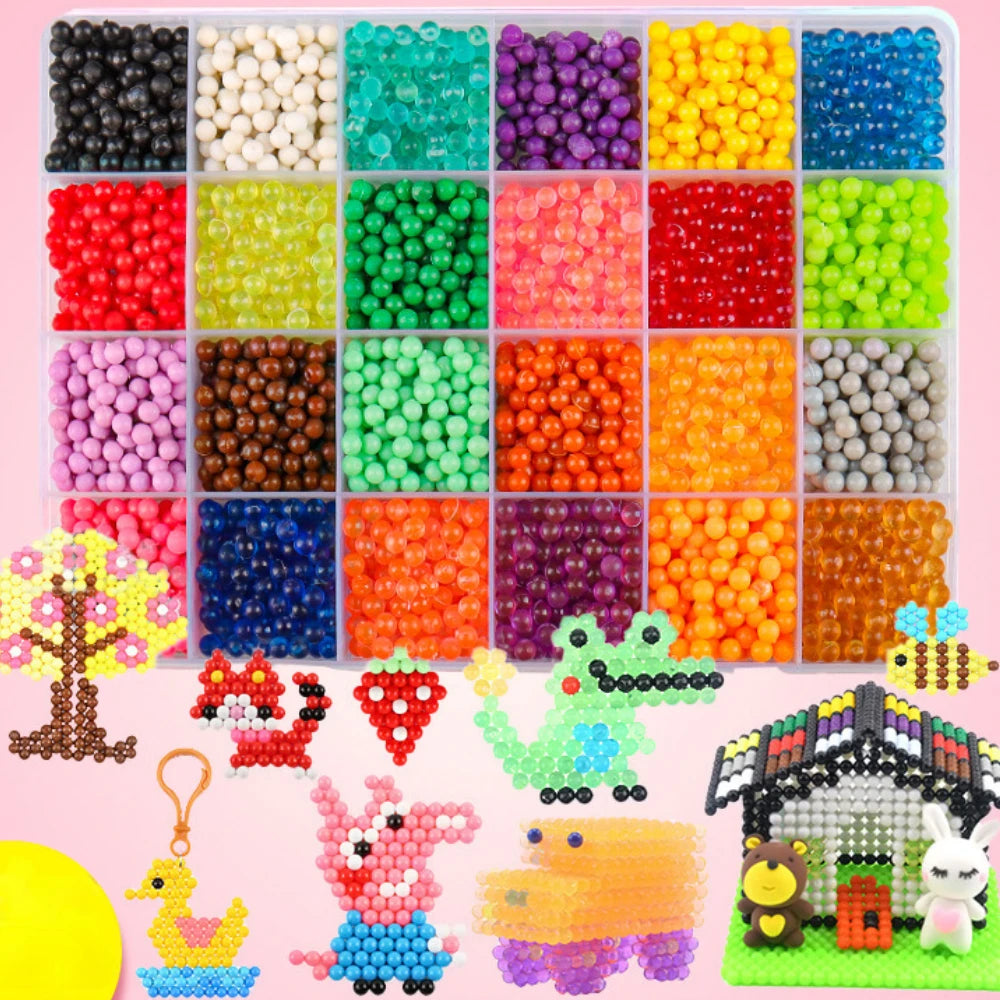 1000-Piece DIY Water Spray Beads Set – Craft Kit for Kids