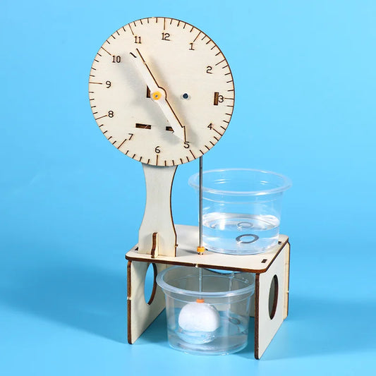 Wooden Hydrodynamic Clock STEM Kit – Fun Physics Toy for Kids