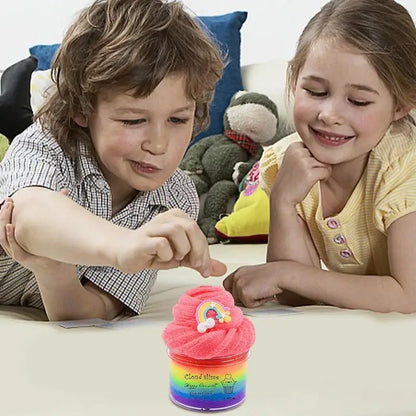 Colorful Cloud Slime Toy - Soft, Stretchy & Non-Sticky