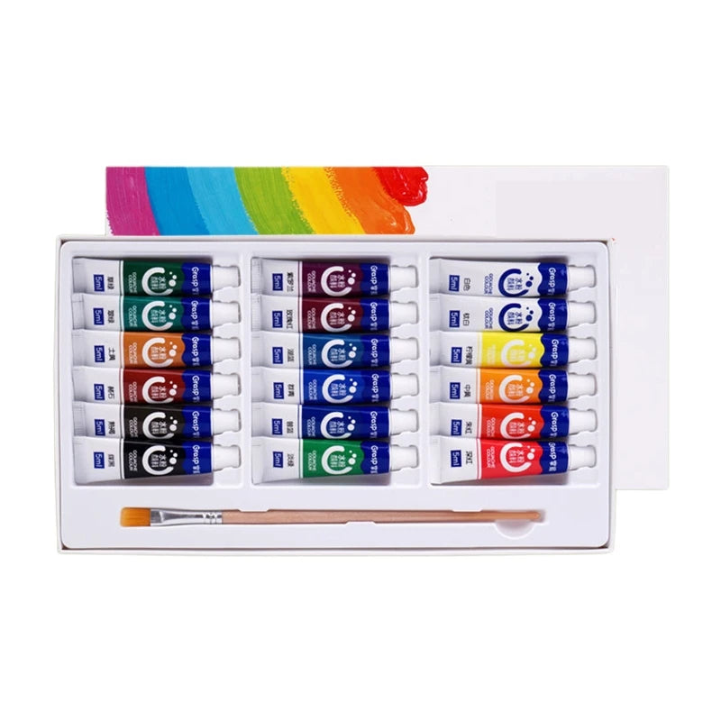 Gouache Paint Set – 5ml Tubes, Rich Pigments