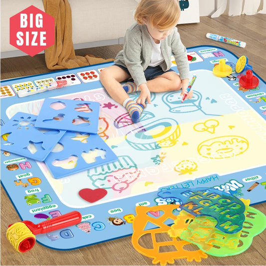 100x80CM Magic Water Drawing Mat with Reusable Pens