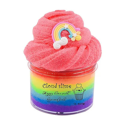 Colorful Cloud Slime Toy - Soft, Stretchy & Non-Sticky